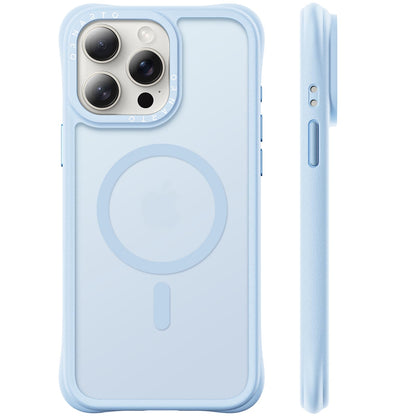 ORNARTO Magnetic for iPhone 15 Pro Max Case, Translucent Matte, Chalk Pink