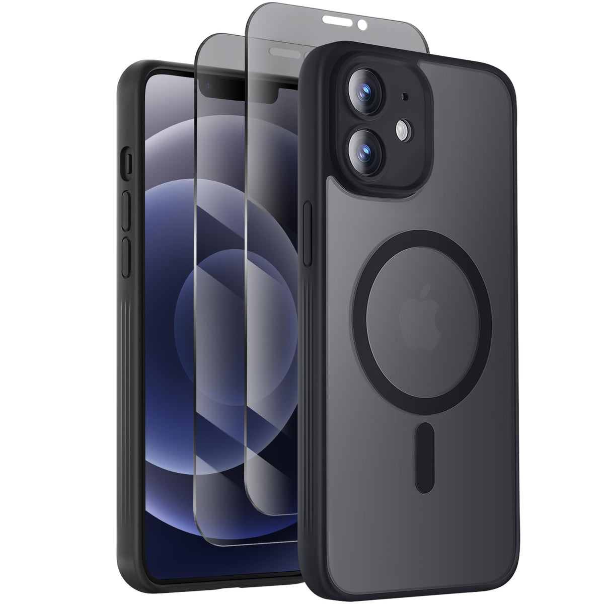 Symcele Designed for iPhone 16 Pro Max Case, Black