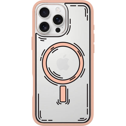 OtterBox iPhone 16 Pro Symmetry Series Clear Case - Floral Romance Blue