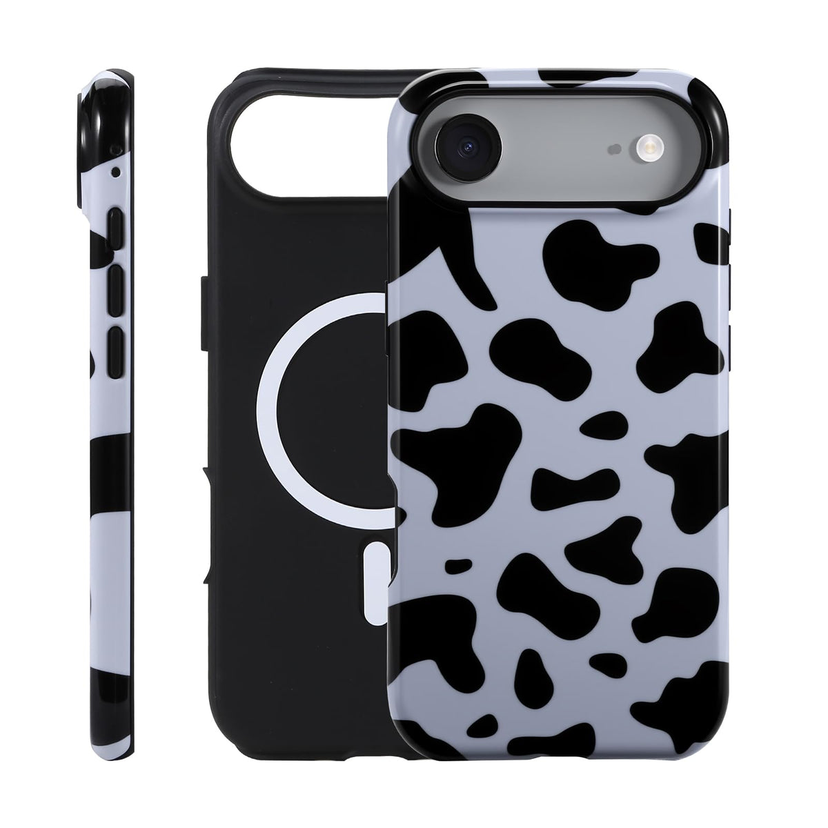 for iPhone 17 ProMax/18 ProMax Case - Wireless Charging for MagSafe, Dual-Layer Design (Outer Hard PC Shell + Inner Soft TPU Shell), Unisex Shockproof Protective Case - Tiger Stripe Pattern.