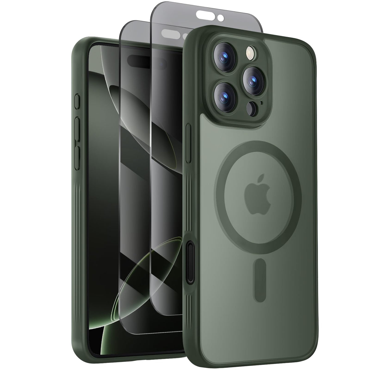 Symcele Designed for iPhone 16 Pro Max Case, Black