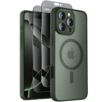 Symcele Designed for iPhone 16 Pro Max Case, Black