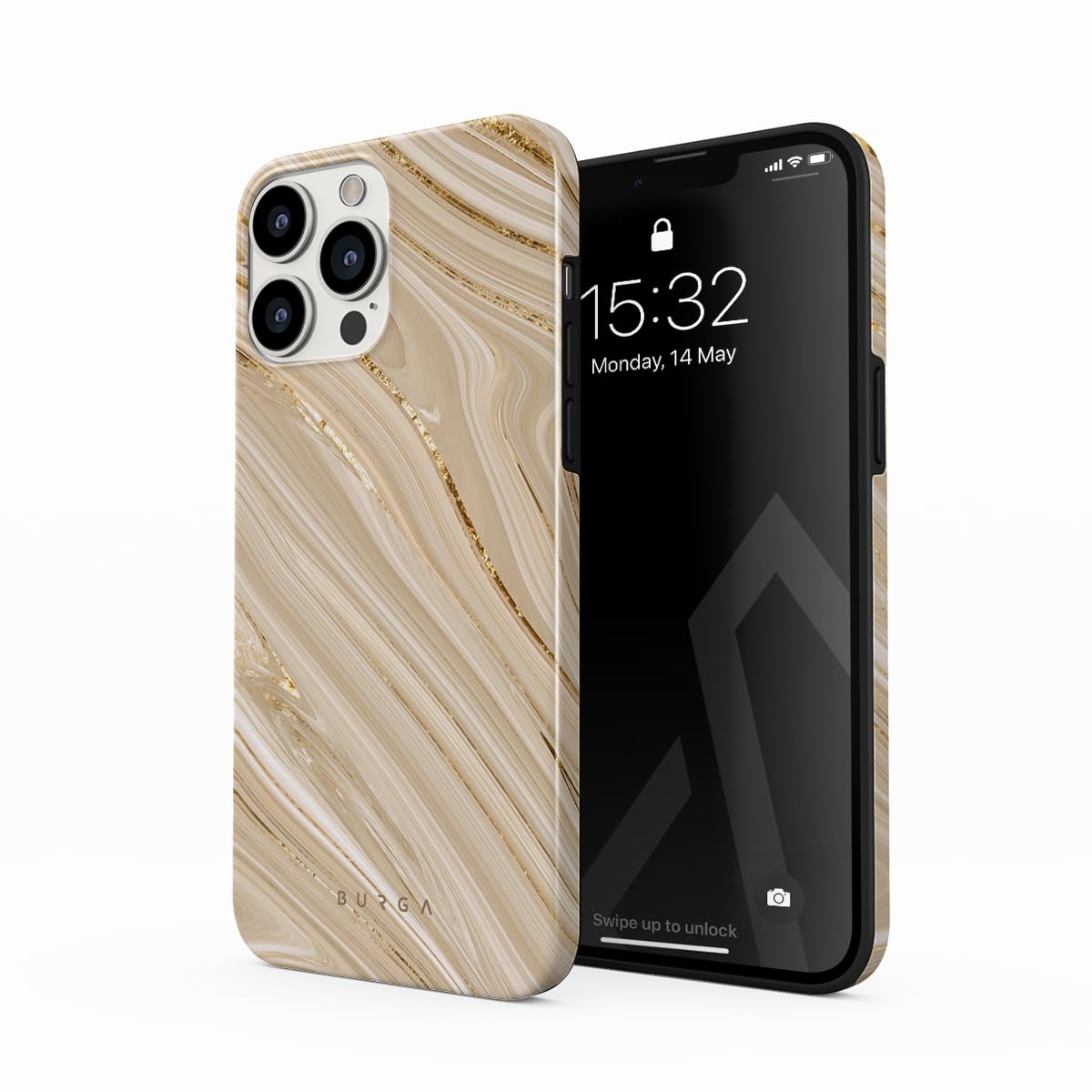 BURGA Unisex Phone Case for iPhone 17 Pro – Dual-Layer Hybrid Design with Shock-Absorbing Silicone & Durable Exterior, Scratch-Resistant Finish and Raised Bezel Edge for Screen Protection & Daily Use