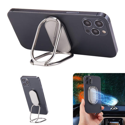 Foldable Phone Ring Holder, 360° Rotating Metal Grip Kickstand