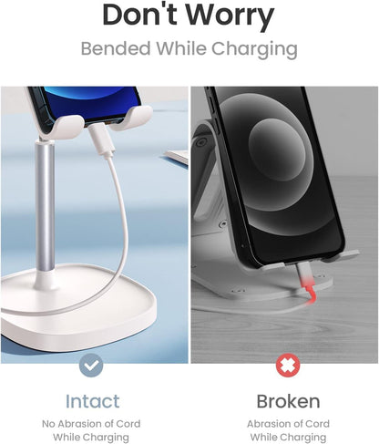 LISEN Cell Phone Stand Adjustable Phone Holer for Desk, Computer Office Desk Accessories for iPhone 16 Holder Women Kitchen Essentials Fits All Mobile Phones Switch Kindle iPads Tablet 4-10in
