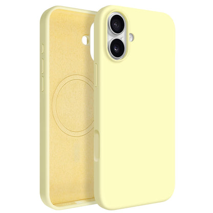 Newseego for iPhone 17 Pro Max Case with Camera Control Button, Solid Color Liquid Silicone Case for Women Girls Men Anti-Scratch Lining Shockproof Drop Protective Cover for iPhone 17 Pro Max-Yellow