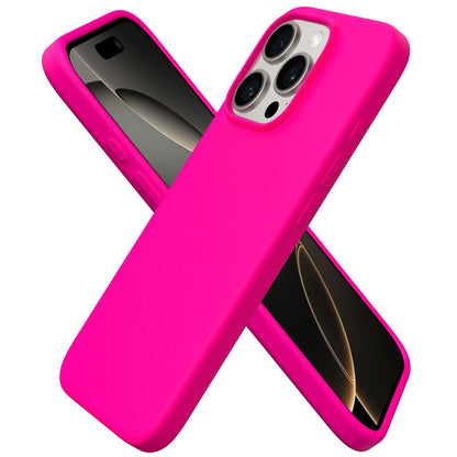 ORNARTO for iPhone 16 Pro Case, Liquid Silicone, Cherry Blossom