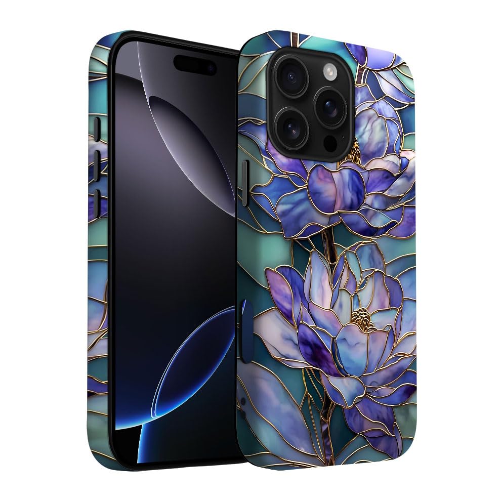 for iPhone 17 Pro Max/iPhone 18 Pro Max Case | Beige Navy Blue Stars | Slim Drop Protection Design