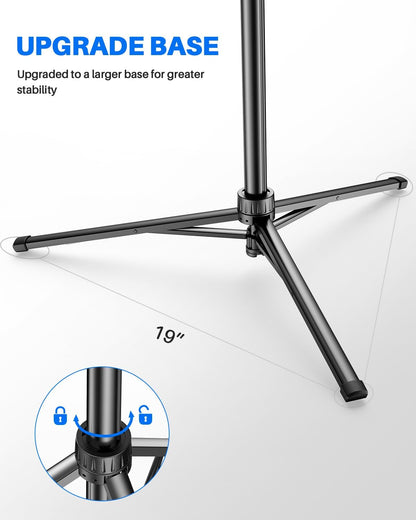 Extendable Phone Tripod for iPhone, Selfie Stick with Remote & Phone Holder