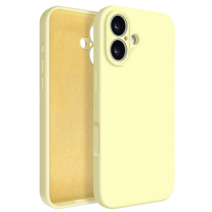 Newseego for iPhone 17 Pro Max Case with Camera Control Button, Solid Color Liquid Silicone Case for Women Girls Men Anti-Scratch Lining Shockproof Drop Protective Cover for iPhone 17 Pro Max-Yellow