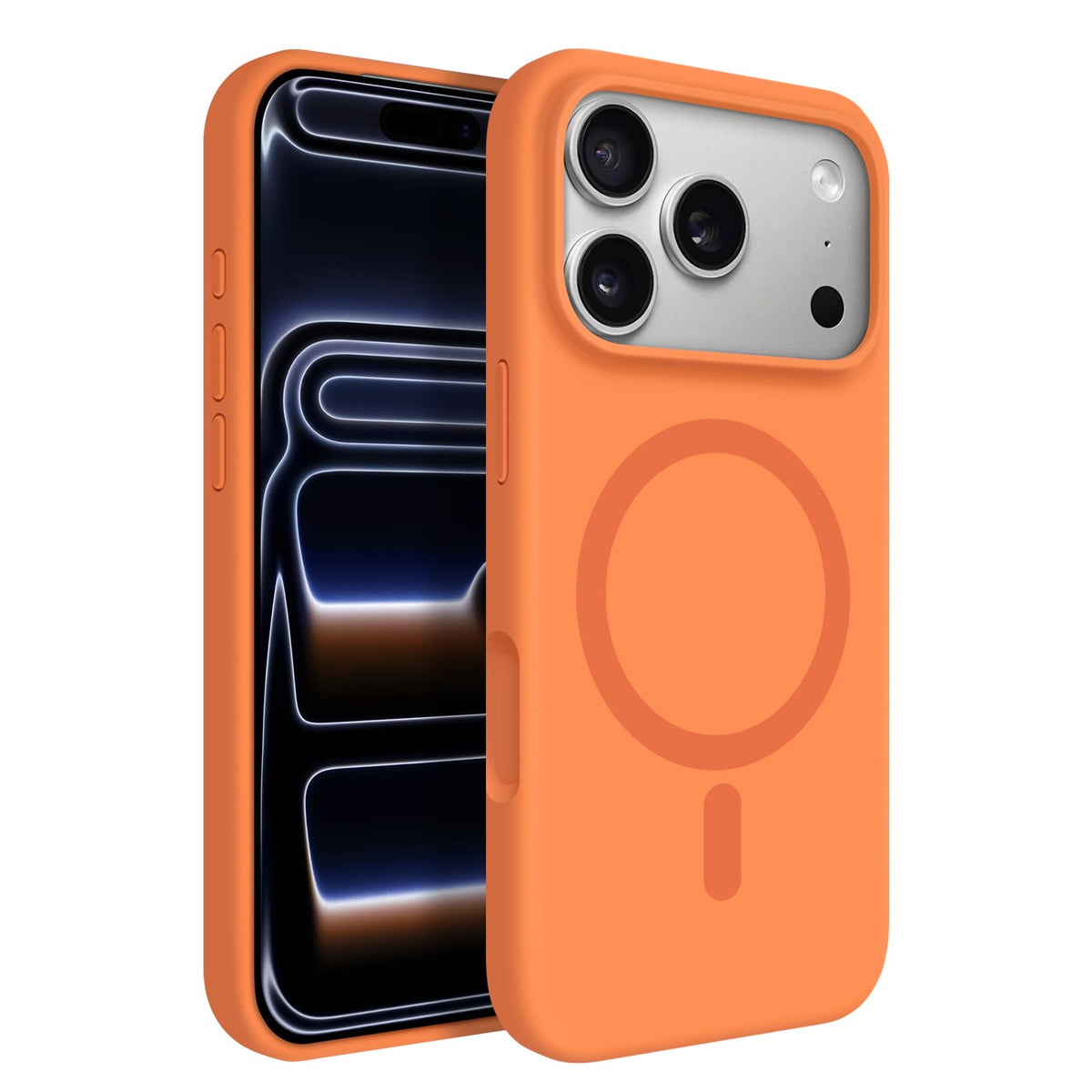 Newseego for iPhone 17 Pro Max Case with Camera Control Button, Solid Color Liquid Silicone Case for Women Girls Men Anti-Scratch Lining Shockproof Drop Protective Cover for iPhone 17 Pro Max-Yellow