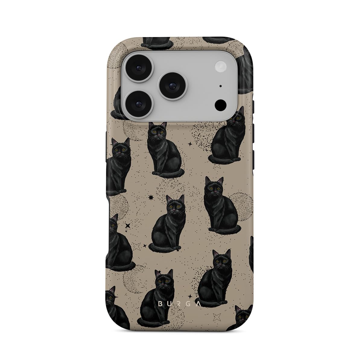 BURGA Unisex Phone Case for iPhone 17 Pro – Dual-Layer Hybrid Design with Shock-Absorbing Silicone & Durable Exterior, Scratch-Resistant Finish and Raised Bezel Edge for Screen Protection & Daily Use