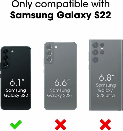 OtterBox Galaxy S22 Commuter Series Case - Black, Slim & Tough, Pocket-Friendly, with Port Protection