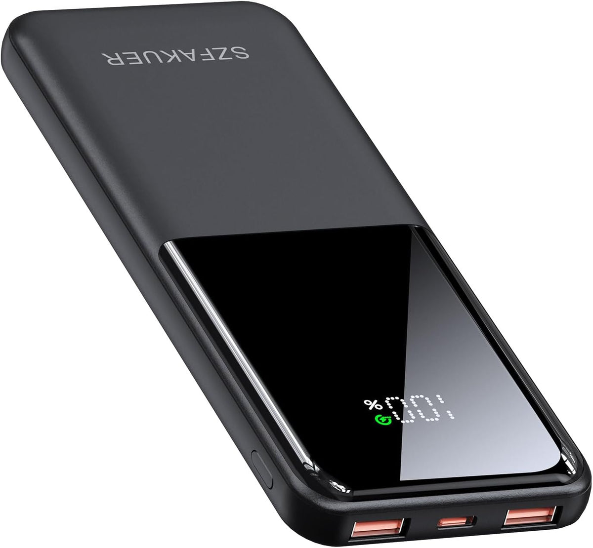 Portable Charger,Slim 10000mAh Power Bank,22.5W USB-C Fast Charging Battery Pack Compatible with iPhone 17/16/15/14/13/12 Pro Samsung Galaxy, iPad, AirPods, Android Tablets (Black)