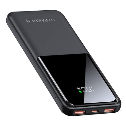 Portable Charger,Slim 10000mAh Power Bank,22.5W USB-C Fast Charging Battery Pack Compatible with iPhone 17/16/15/14/13/12 Pro Samsung Galaxy, iPad, AirPods, Android Tablets (Black)