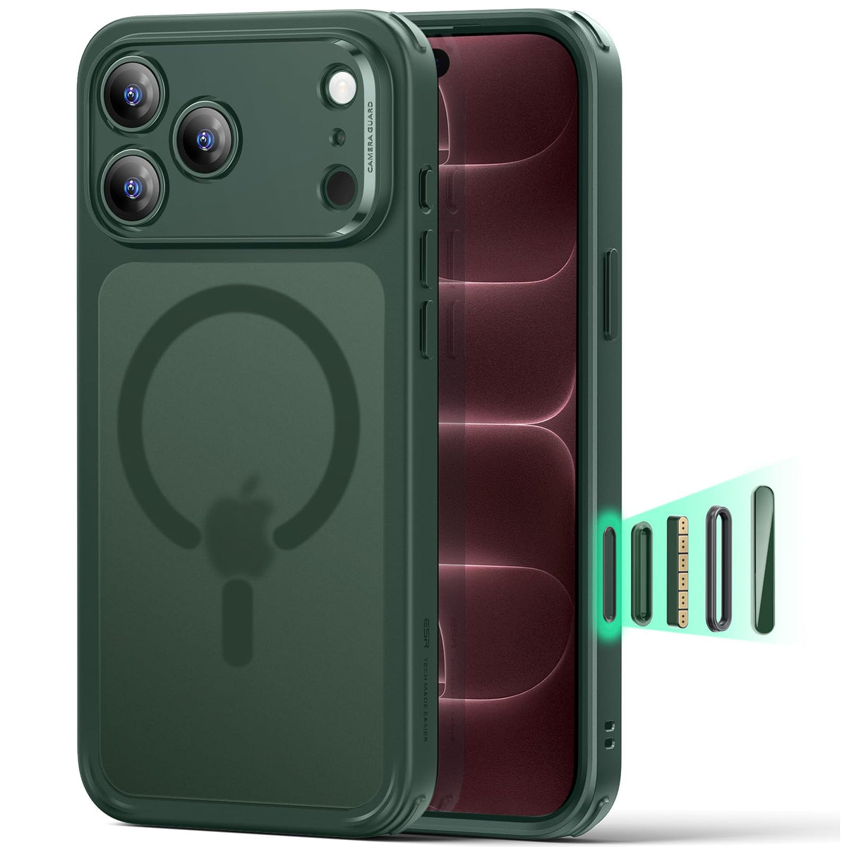 ESR Classic Hybrid for iPhone 16 Case, Clear