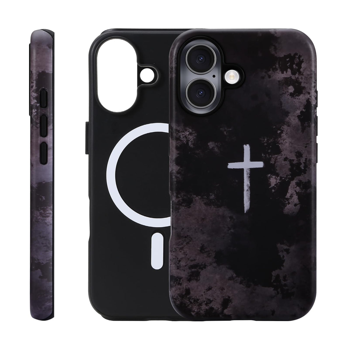 for iPhone 17 ProMax/18 ProMax Case - Wireless Charging for MagSafe, Dual-Layer Design (Outer Hard PC Shell + Inner Soft TPU Shell), Unisex Shockproof Protective Case - Tiger Stripe Pattern.