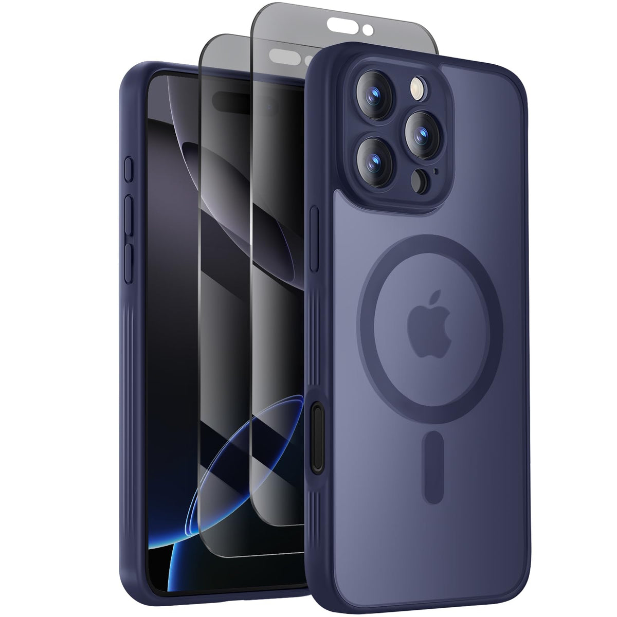 Symcele Designed for iPhone 16 Pro Max Case, Black