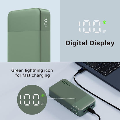NOBIS Portable Charger 45W 20000mAh Power Bank Fast Charging