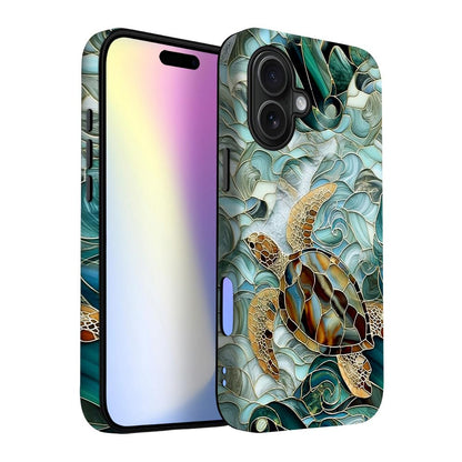 for iPhone 17 Pro Max/iPhone 18 Pro Max Case | Beige Navy Blue Stars | Slim Drop Protection Design