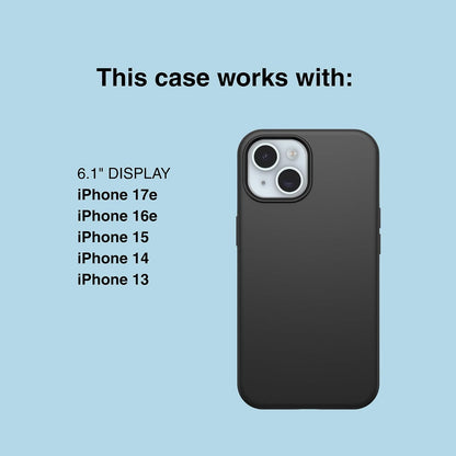 OtterBox iPhone 15, iPhone 14, and iPhone 13 Symmetry Series Clear Case - Stardust (Clear/Silver), Snaps to MagSafe, Ultra-Sleek, Raised Edges Protect Camera & Screen