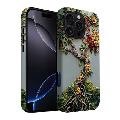 for iPhone 17 Pro Max/iPhone 18 Pro Max Case | Beige Navy Blue Stars | Slim Drop Protection Design