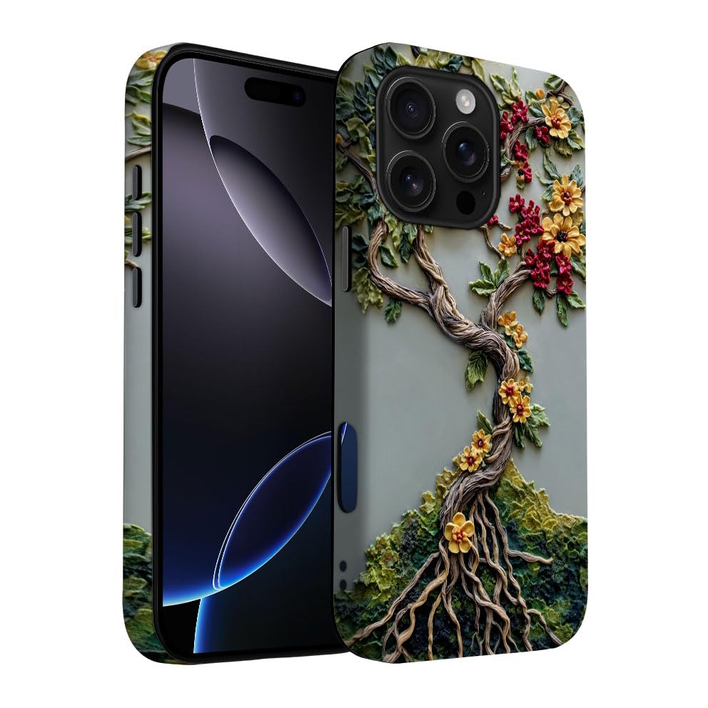 for iPhone 17 Pro Max/iPhone 18 Pro Max Case | Beige Navy Blue Stars | Slim Drop Protection Design