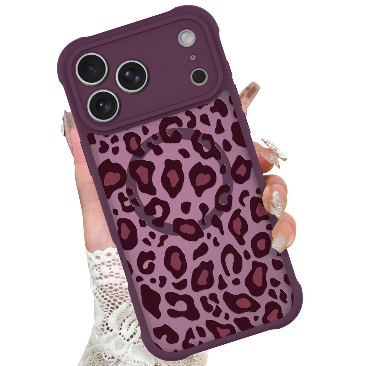 KANGHAR Case for iPhone 16 Phone Case Leopard Printed Pattern