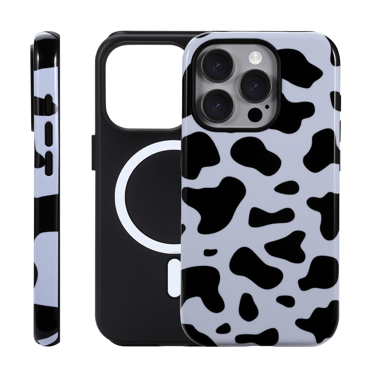 for iPhone 17 ProMax/18 ProMax Case - Wireless Charging for MagSafe, Dual-Layer Design (Outer Hard PC Shell + Inner Soft TPU Shell), Unisex Shockproof Protective Case - Tiger Stripe Pattern.
