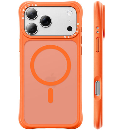 ORNARTO Magnetic for iPhone 17 Pro Max Case, Translucent Matte, Chalk Pink