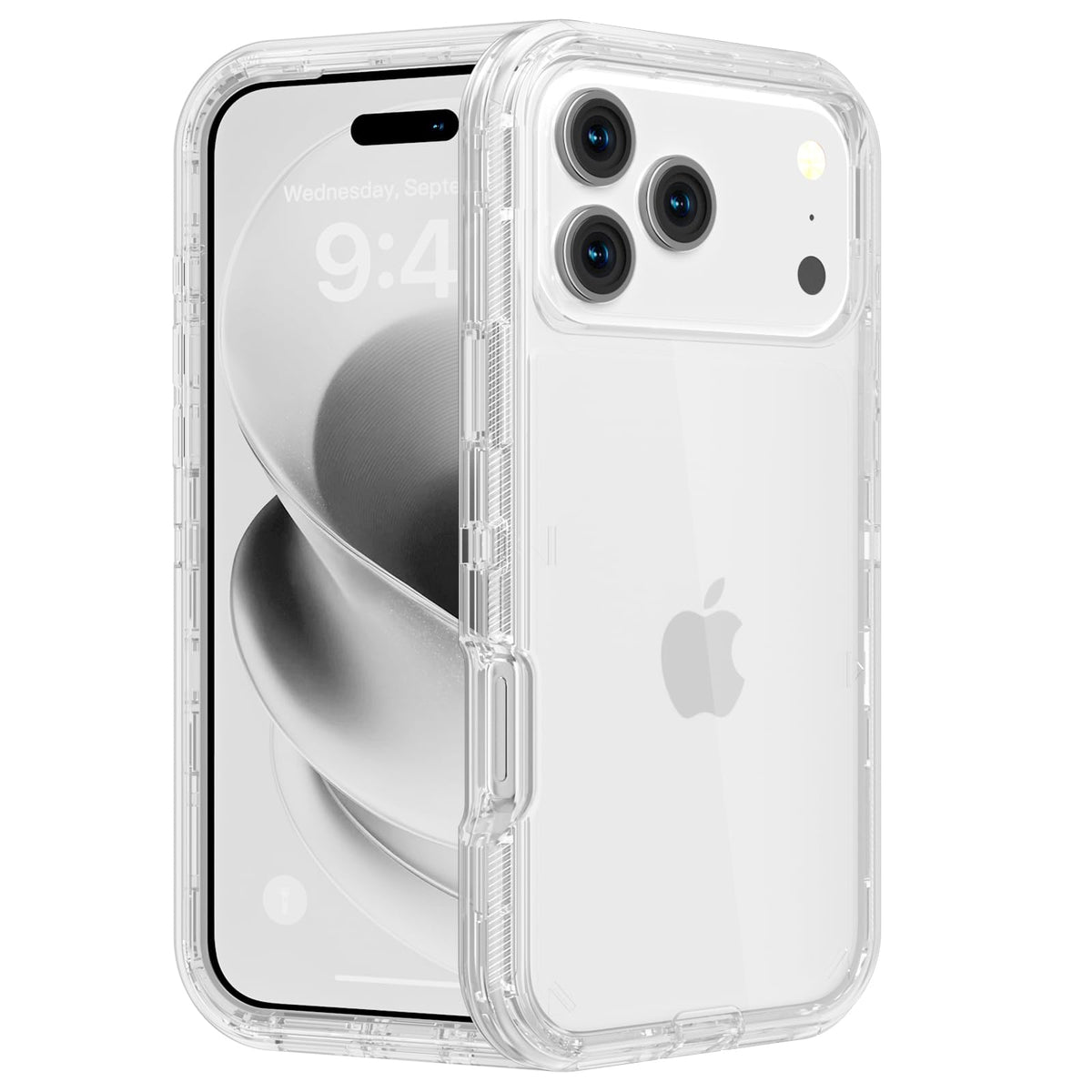 Follaroma for iPhone 16 Plus Case, Shockproof, Crystal Clear