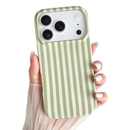 Yeddabox for iPhone 16 Pro Case Cute Striped Phone Case Soft TPU Slim Shockproof Phone Cover for Women Girls, Pink and Yellow