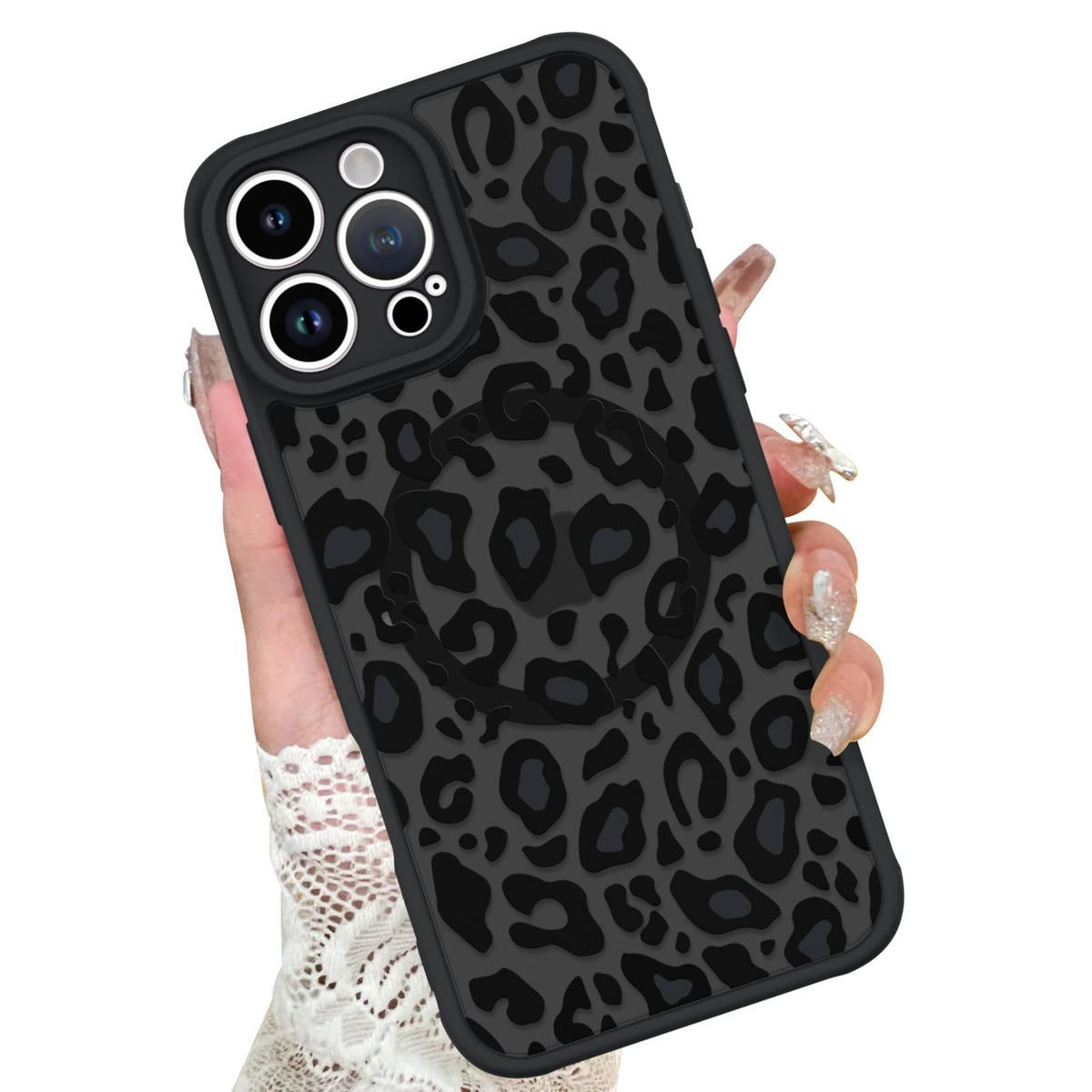 KANGHAR Case for iPhone 16 Phone Case Leopard Printed Pattern