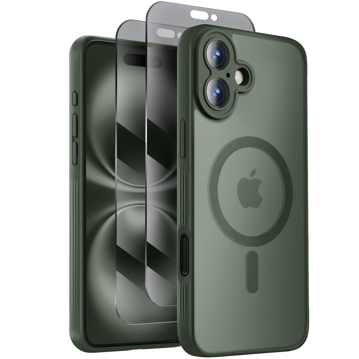 Symcele Designed for iPhone 16 Pro Max Case, Black