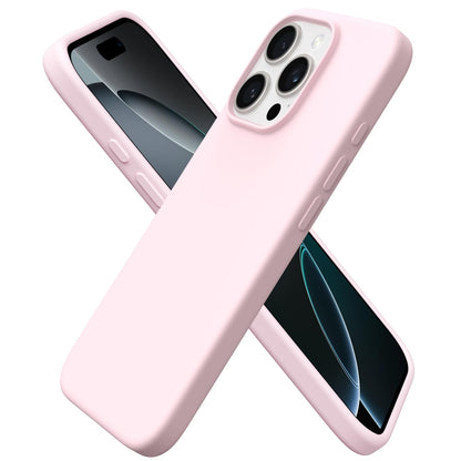 ORNARTO for iPhone 16 Pro Case, Liquid Silicone, Cherry Blossom