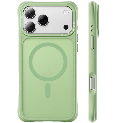 ORNARTO Magnetic for iPhone 17 Pro Max Case, Translucent Matte, Chalk Pink