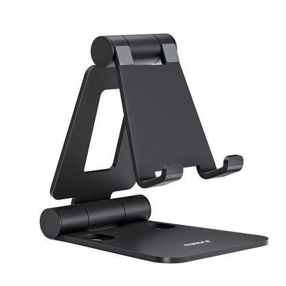 Nulaxy Full Aluminum Dual Folding Cell Phone Stand for Desk, Purple