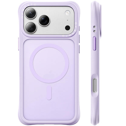 ORNARTO Magnetic for iPhone 17 Pro Max Case, Translucent Matte, Chalk Pink