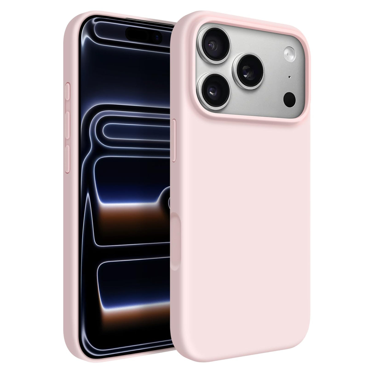 Newseego for iPhone 17 Pro Max Case with Camera Control Button, Solid Color Liquid Silicone Case for Women Girls Men Anti-Scratch Lining Shockproof Drop Protective Cover for iPhone 17 Pro Max-Yellow