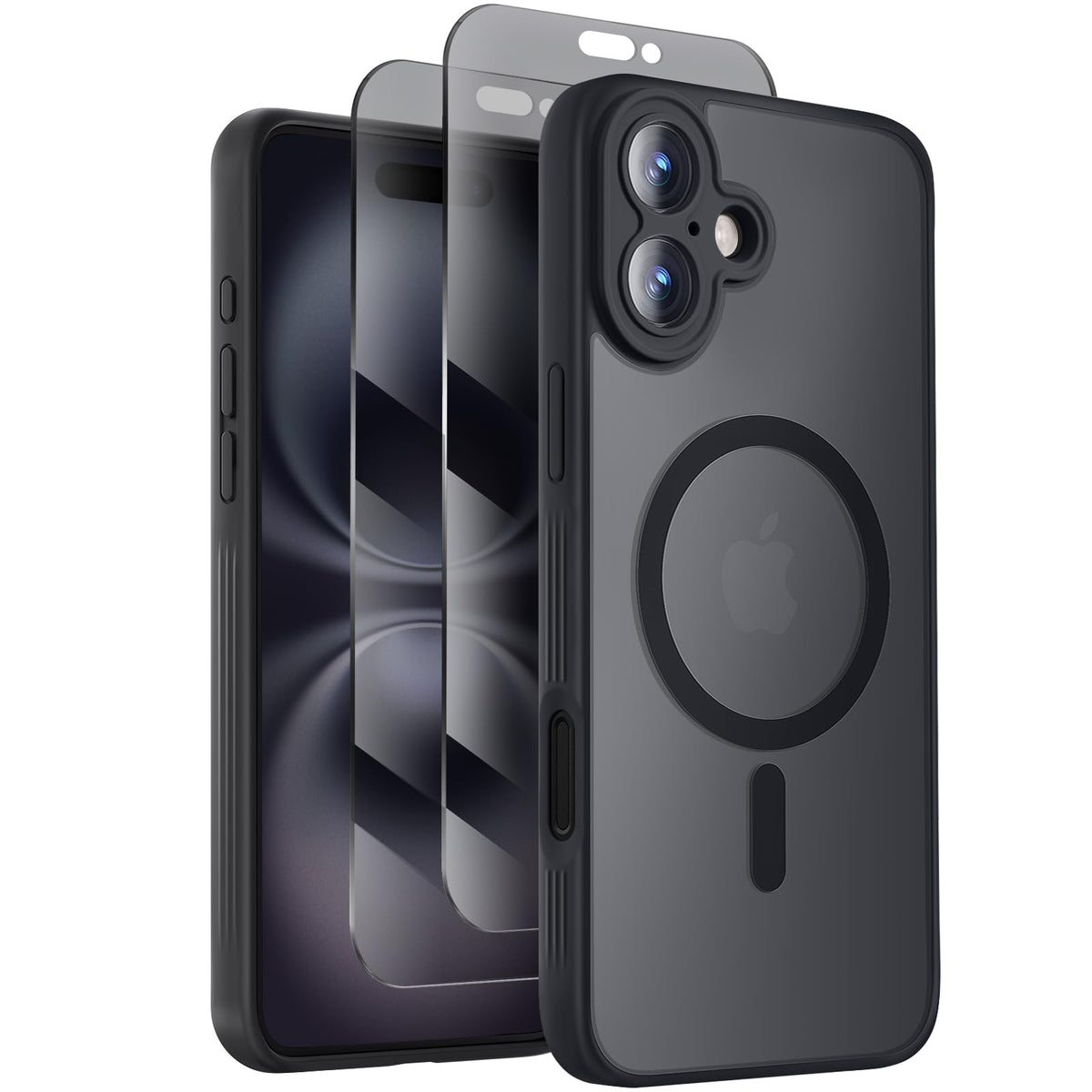 Symcele Designed for iPhone 16 Pro Max Case, Black