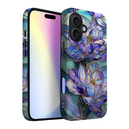 for iPhone 17 Pro Max/iPhone 18 Pro Max Case | Beige Navy Blue Stars | Slim Drop Protection Design