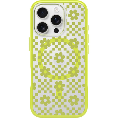OtterBox iPhone 16 Pro Symmetry Series Clear Case - Floral Romance Blue