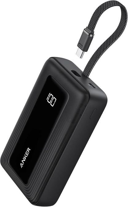 Anker Zolo Power Bank, 20,000mAh 45W Portable Charger with Built-in USB-C
