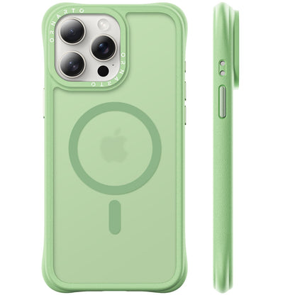 ORNARTO Magnetic for iPhone 15 Pro Max Case, Translucent Matte, Chalk Pink