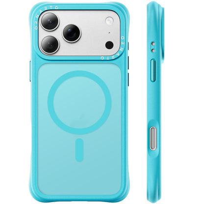 ORNARTO Magnetic for iPhone 17 Pro Max Case, Translucent Matte, Chalk Pink