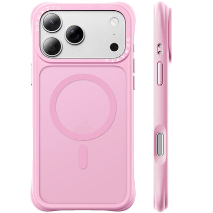 ORNARTO Magnetic for iPhone 17 Pro Max Case, Translucent Matte, Chalk Pink