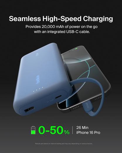 Belkin 20000mAh 30W USB C Power Bank, Portable Charger for iPhone & iPad