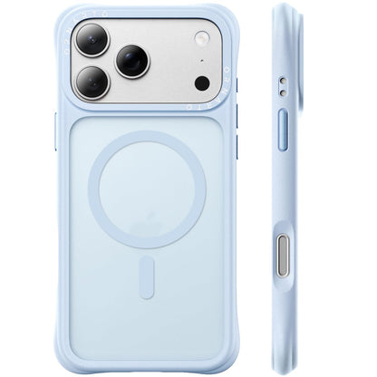 ORNARTO Magnetic for iPhone 17 Pro Max Case, Translucent Matte, Chalk Pink