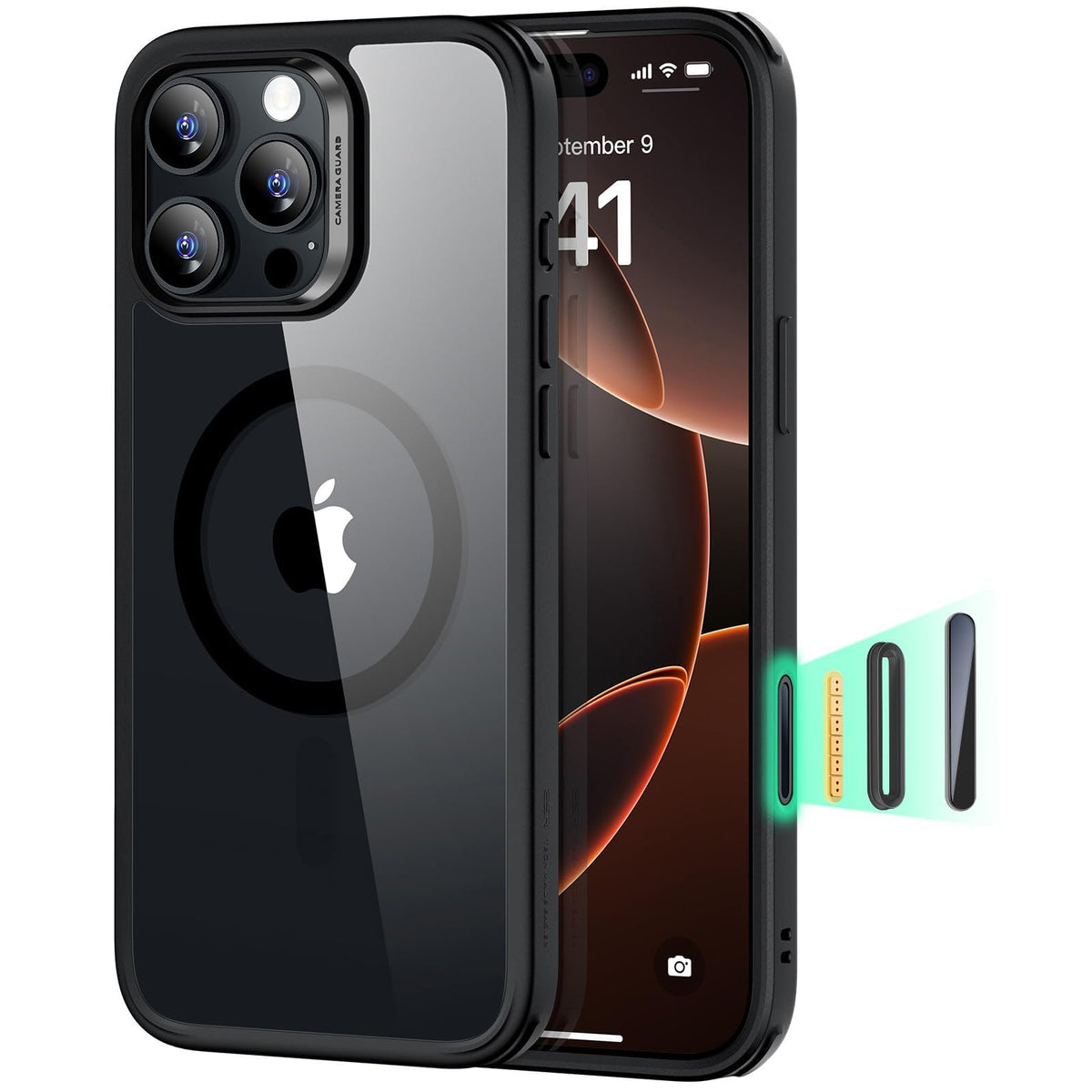 ESR Classic Hybrid for iPhone 16 Case, Clear