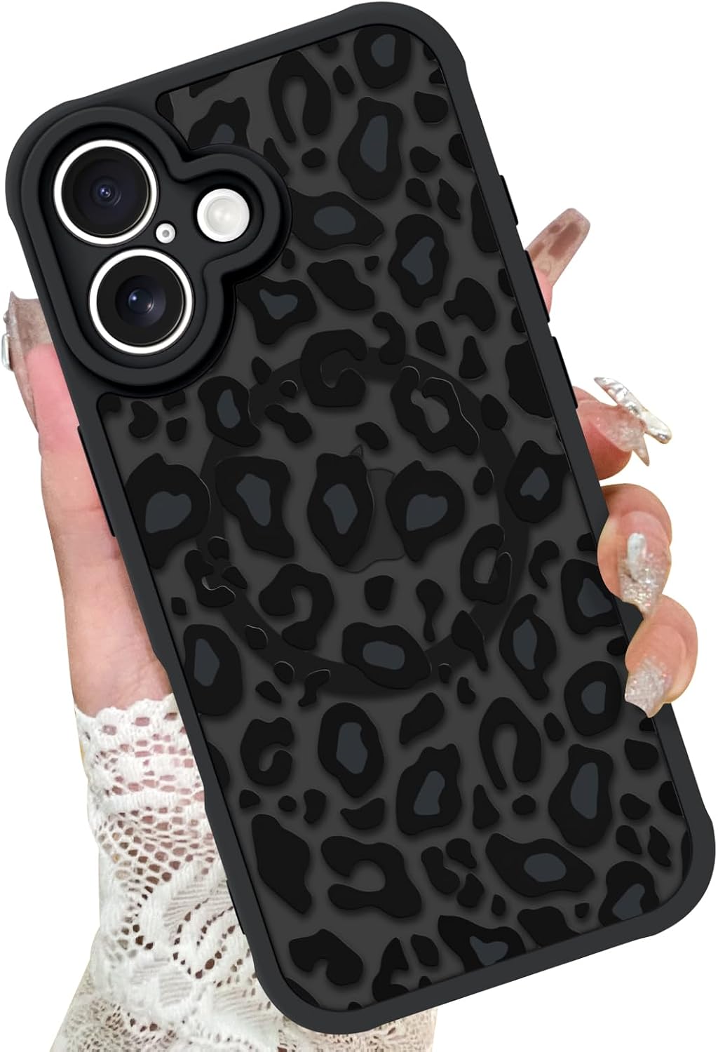 KANGHAR Case for iPhone 16 Phone Case Leopard Printed Pattern